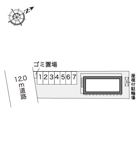 ボヌールⅡ(31011)の駐車配置図