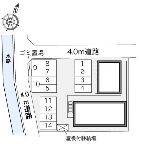 絹(34085)の駐車配置図