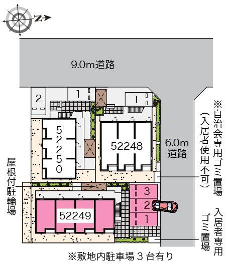 エムズ早渕Ⅲ(52249)の駐車配置図