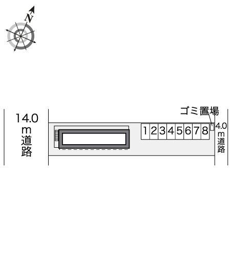 ＳＵＮＲＯＯＭ(41033)の駐車配置図