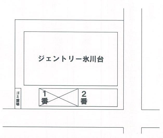 ジェントリー氷川台駐車場の駐車配置図