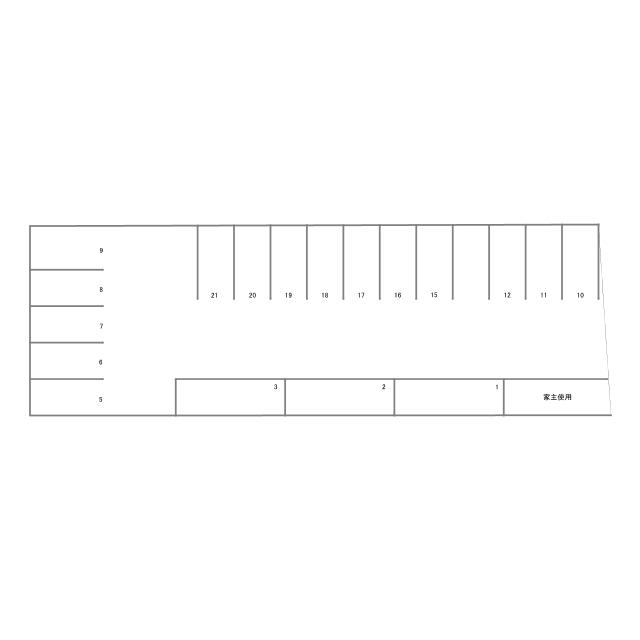 【956】ガーデナーズパーキングⅡの駐車配置図