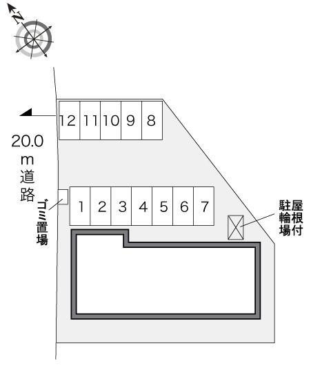花(23548)の駐車配置図
