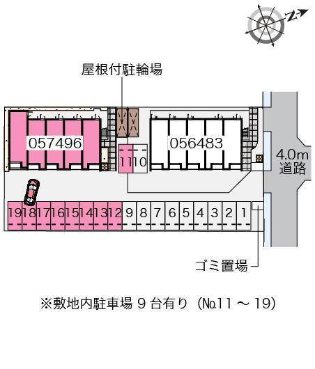 クレイノガーデン　楓(57496)の駐車配置図