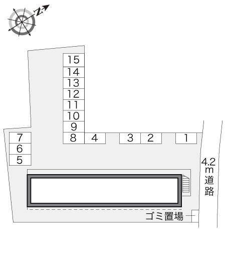 グリーンタウン(19436)の駐車配置図