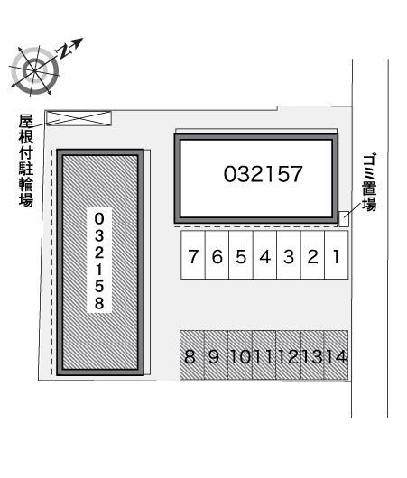 琴芝Ａ館(32158)の駐車配置図