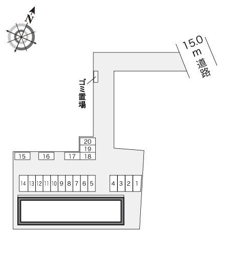 ＹＵＴＯ(21317)の駐車配置図