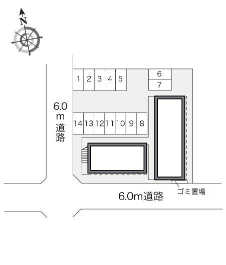 昭和(20519)の駐車配置図