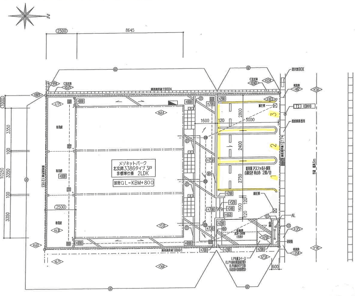 コスモスの駐車配置図