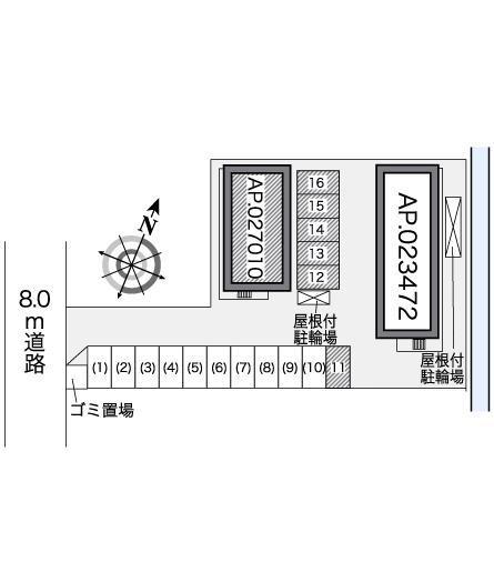 Ｔａｎｎｅｎｂａｕｍ(27010)の駐車配置図