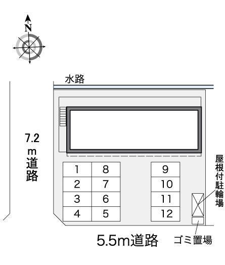 ミルドエル(36824)の駐車配置図
