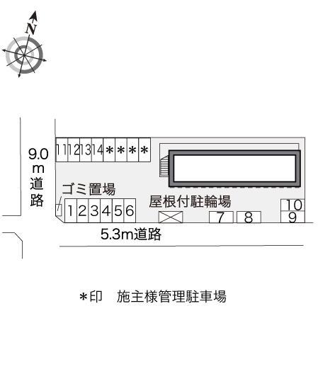 グレープヴァイン(17365)の駐車配置図