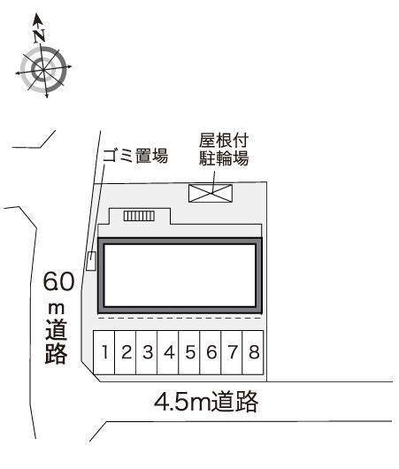コスモＭＩ(41702)の駐車配置図