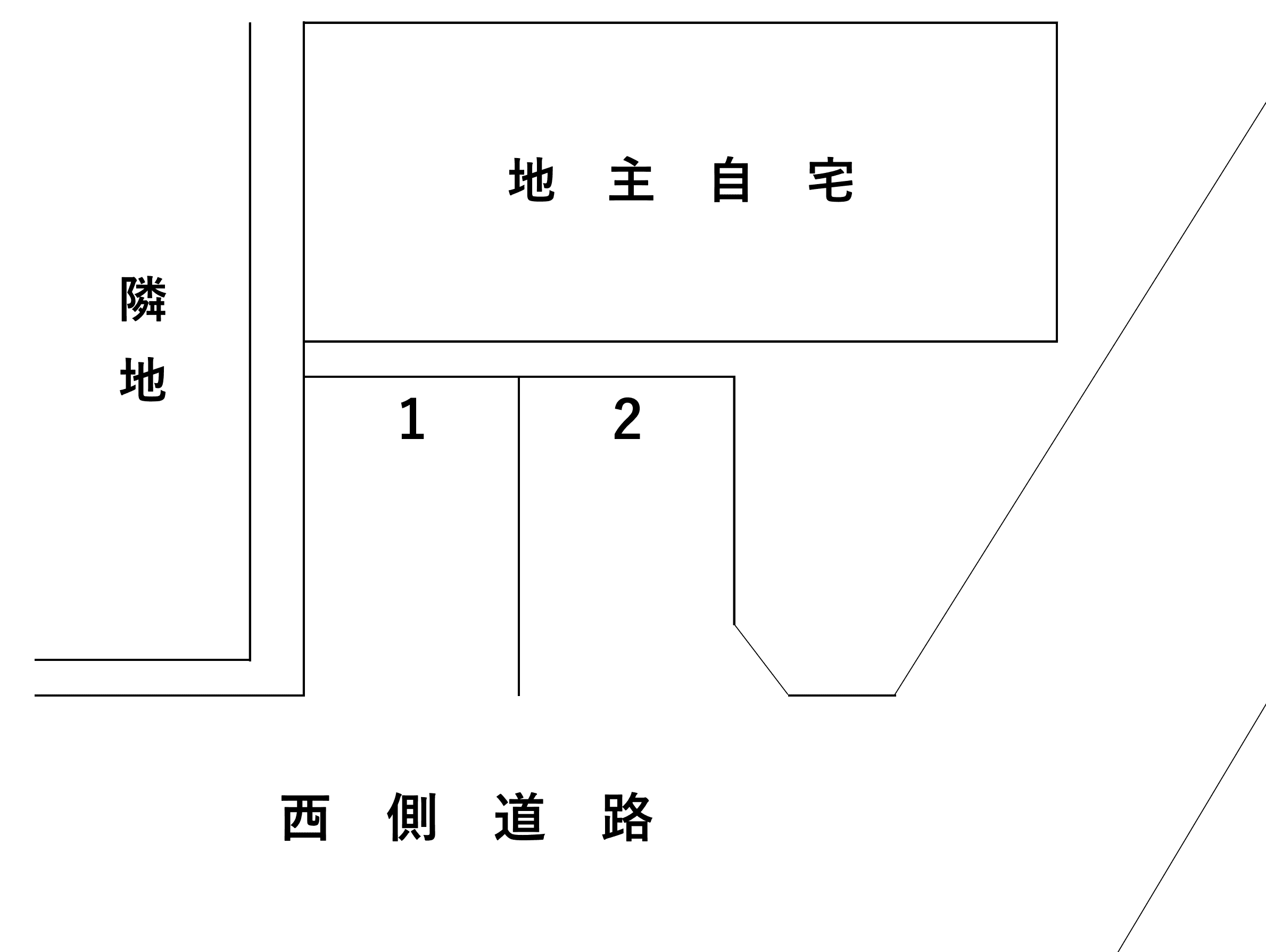 花畑2丁目月極駐車場の駐車配置図