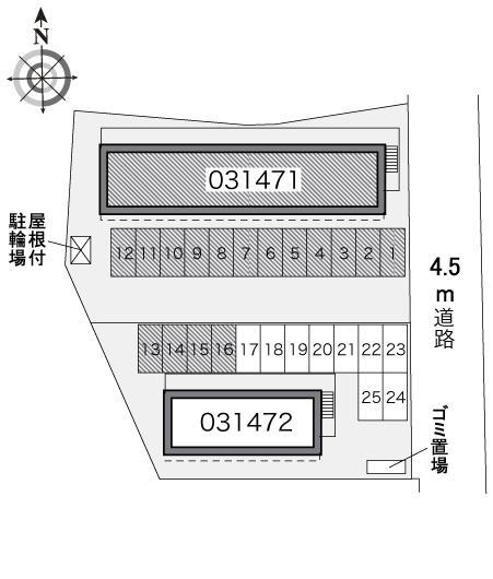 千代　Ａ(31471)の駐車配置図
