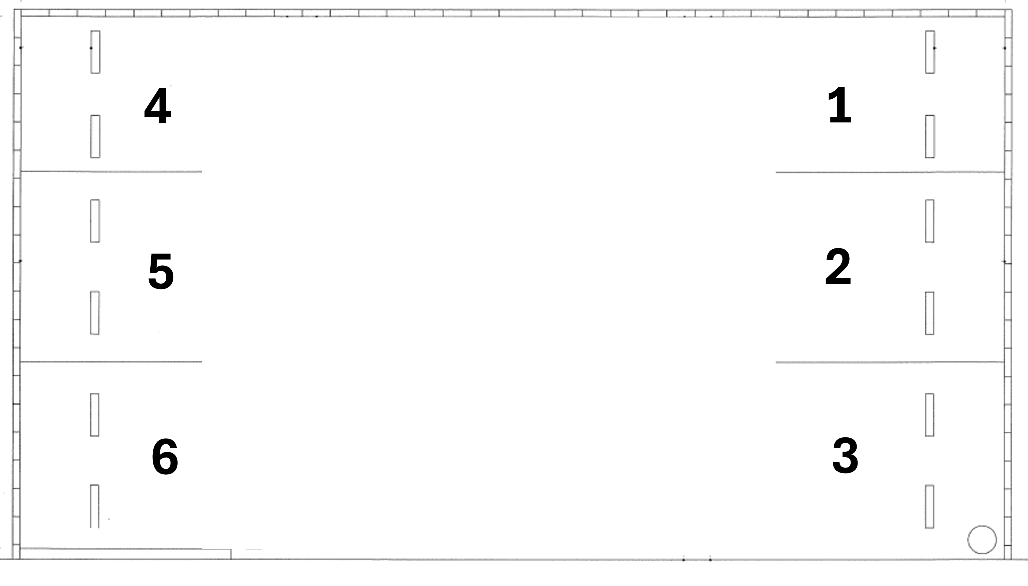 増田駐車場の駐車配置図