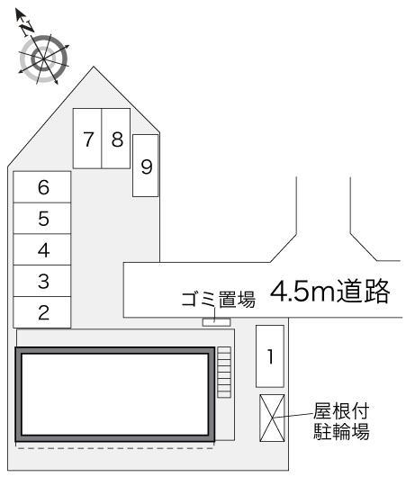 ラフィーニア(33203)の駐車配置図