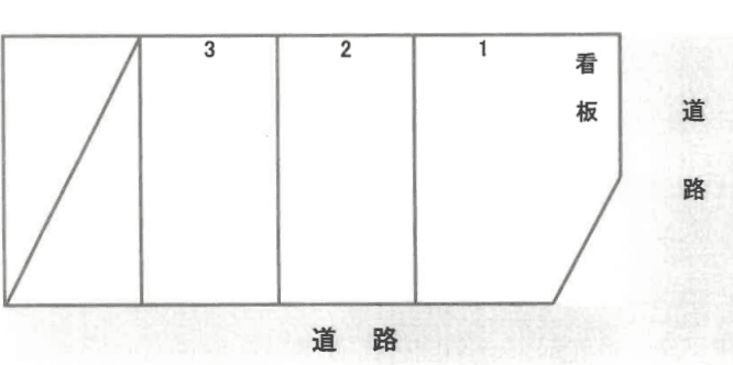 大畑さくら駐車場の駐車配置図