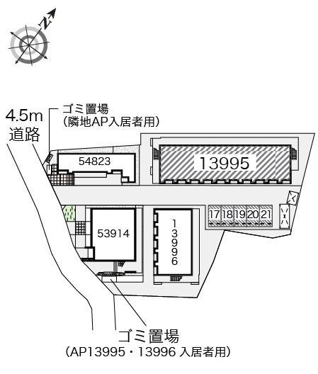 下新倉Ａ(13995)の駐車配置図