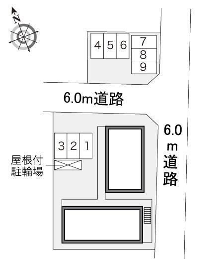 岡Ⅱ(29325)の駐車配置図
