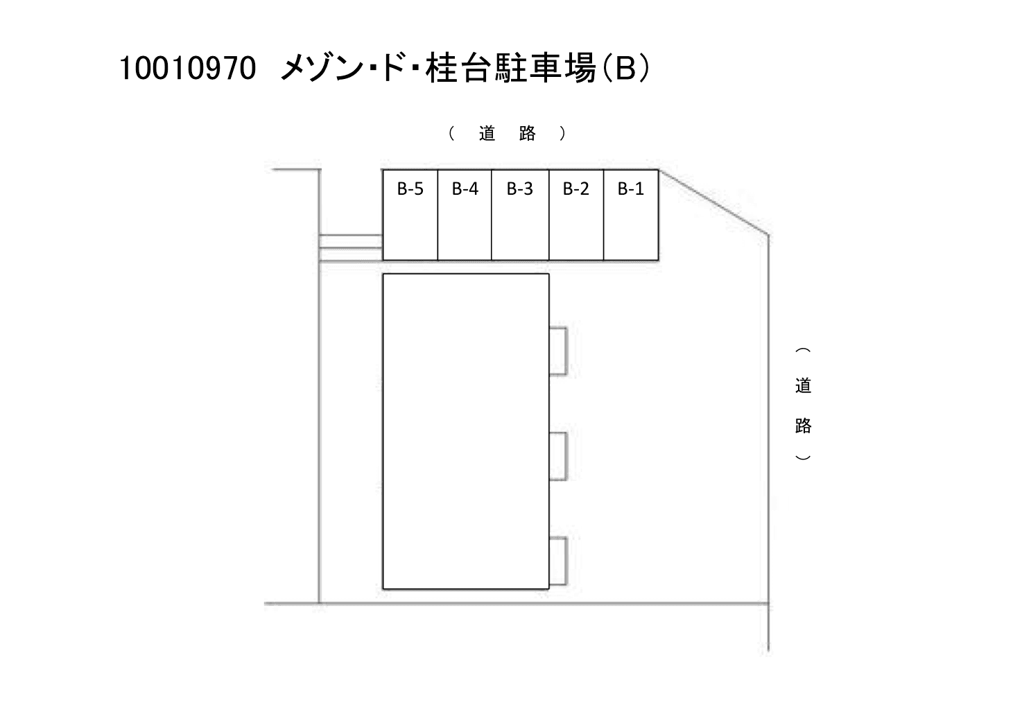 メゾン・ド・桂台駐車場の駐車配置図