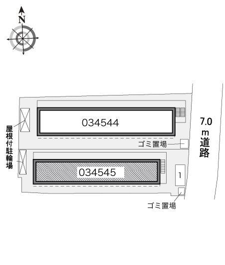 サウスブライト(34545)の駐車配置図