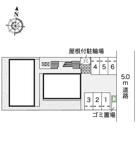 ドミール　別府(45410)の駐車配置図