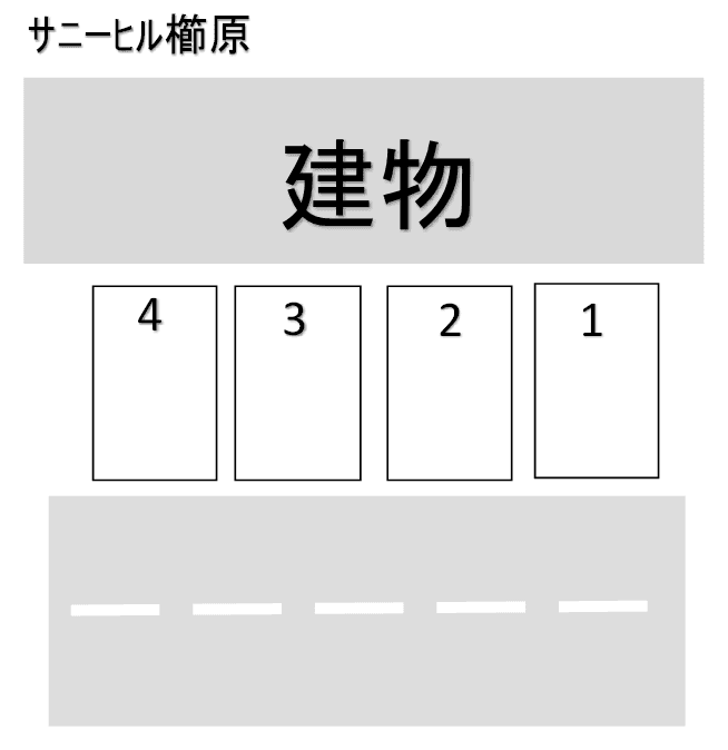 ｻﾆｰﾋﾙ櫛原の駐車配置図