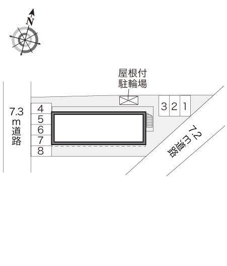 オークス(19731)の駐車配置図