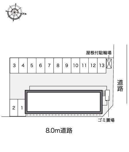 ユニコム弐番館(40060)の駐車配置図