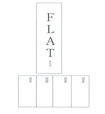 ＦＬＡＴ Ⅰ駐車場の駐車配置図