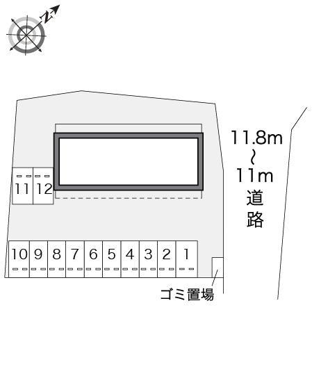 タウンコート八幡(11333)の駐車配置図