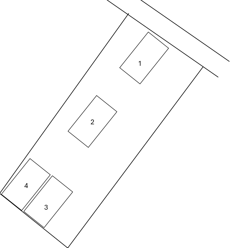 西久保駐車場の駐車配置図