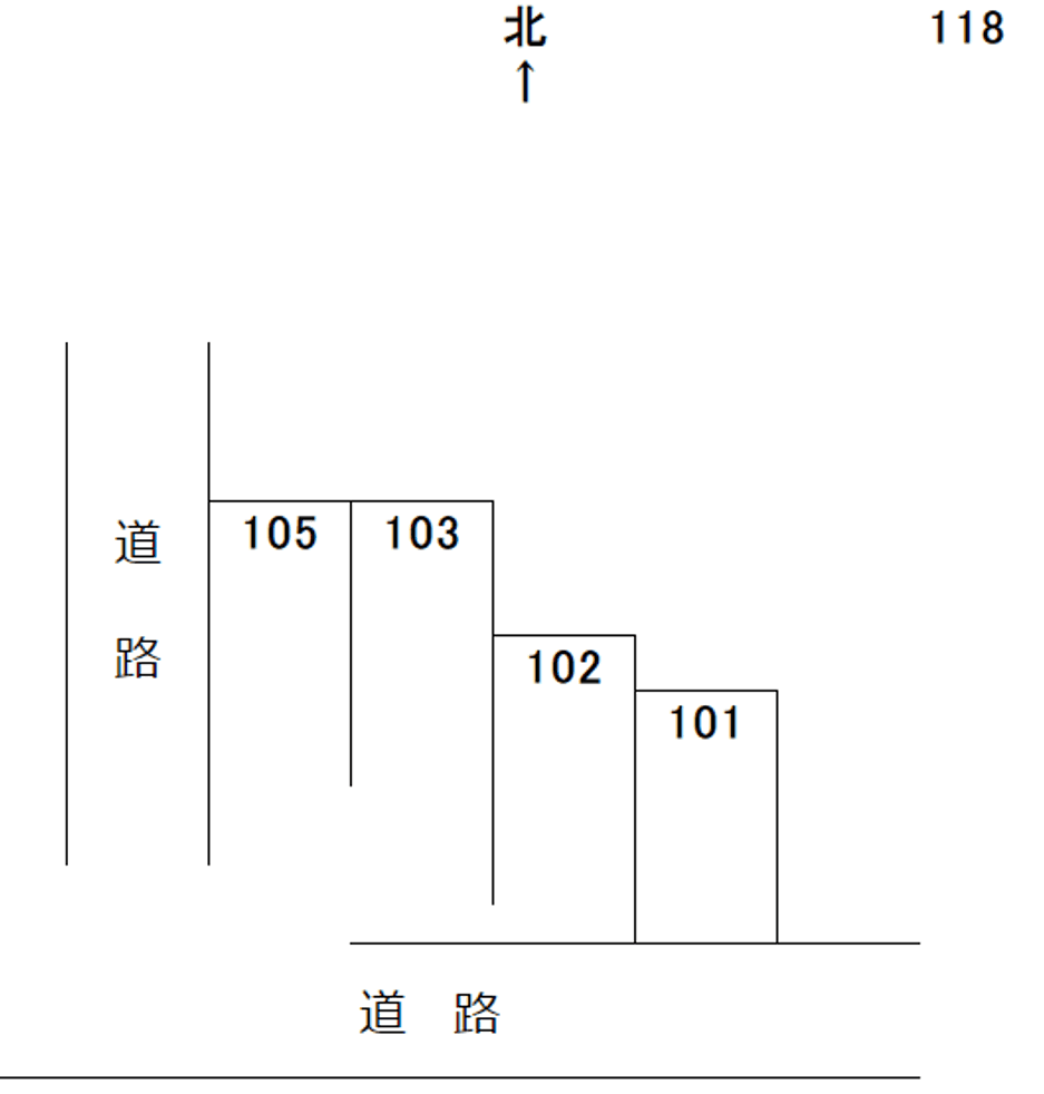 岩倉－118の駐車配置図