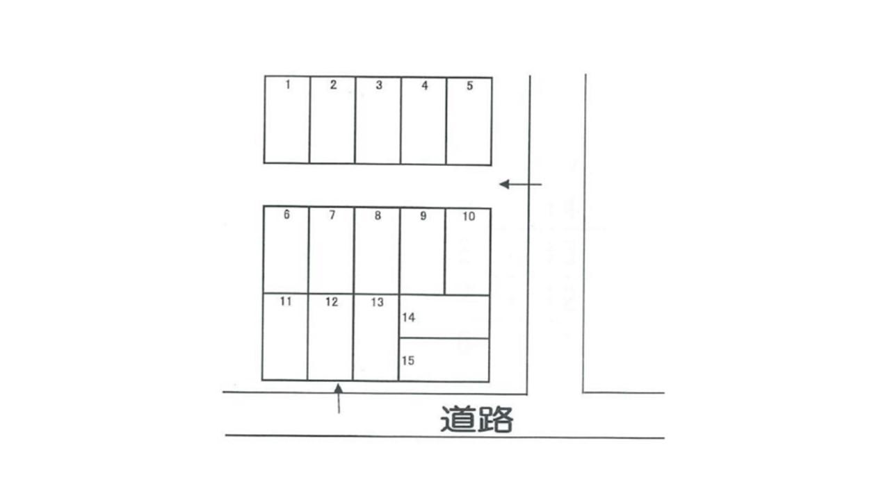 長栄駐車場の駐車配置図