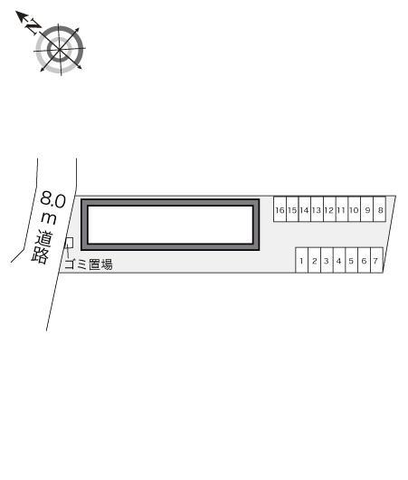 エミール美原台Ａ館(20994)の駐車配置図