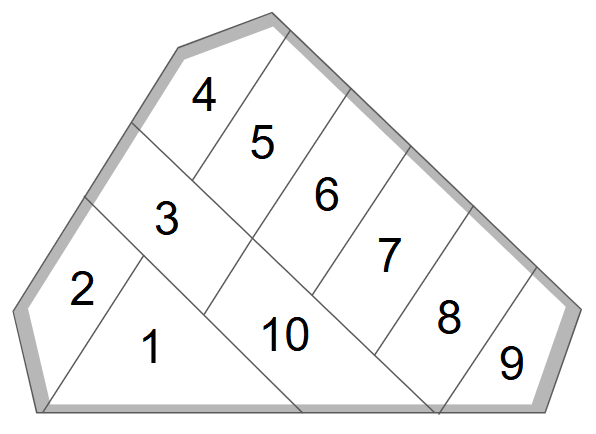 山下駐車場の駐車配置図