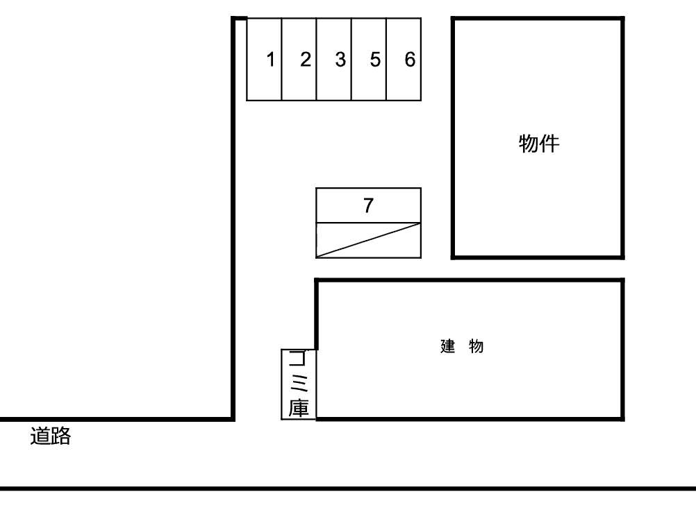 Sharon　Gardenの駐車配置図