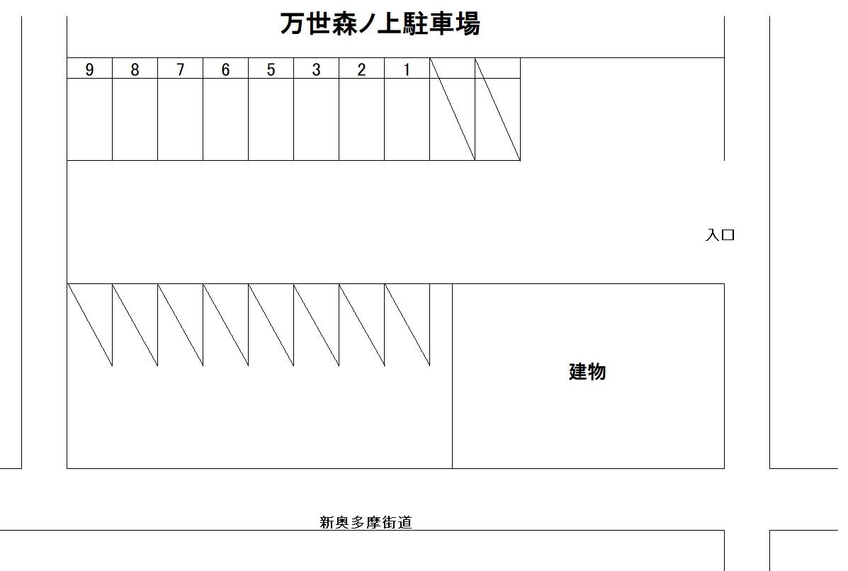 万世森ノ上駐車場の駐車配置図