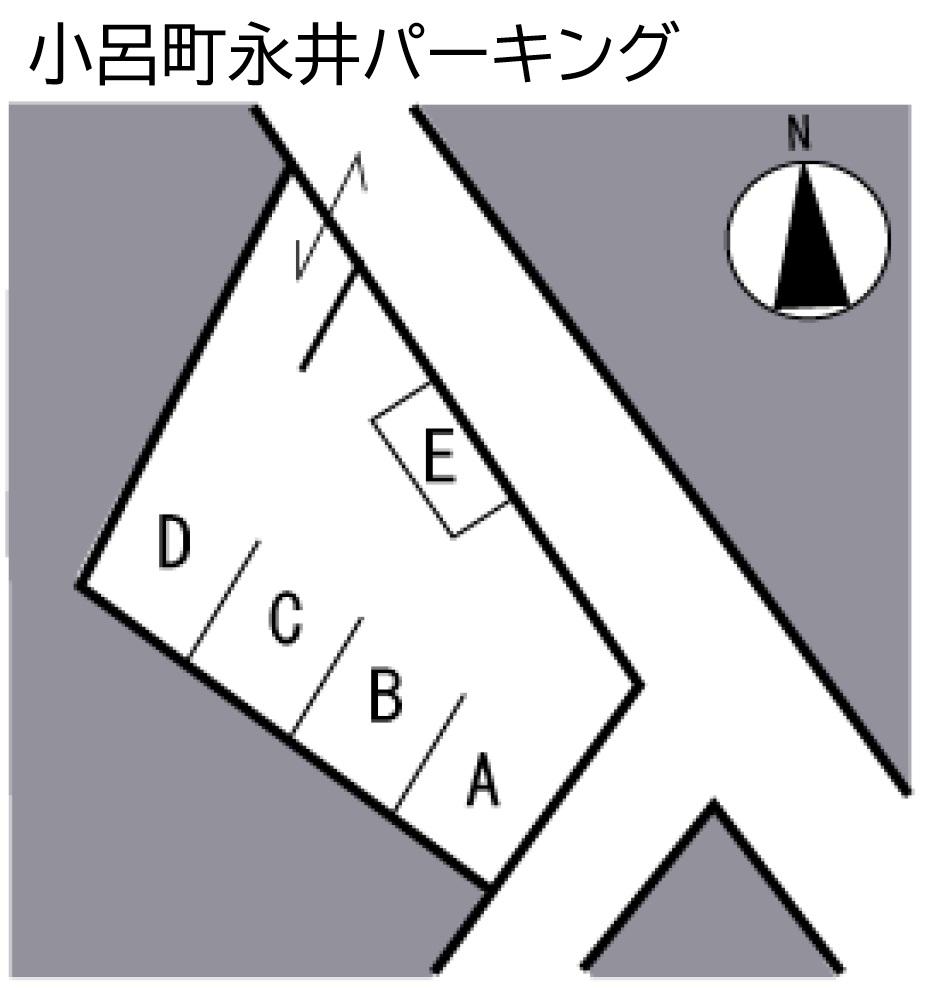 小呂町永井パーキングの駐車配置図