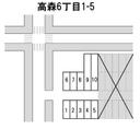 高森6丁目1-5駐車場の駐車場
