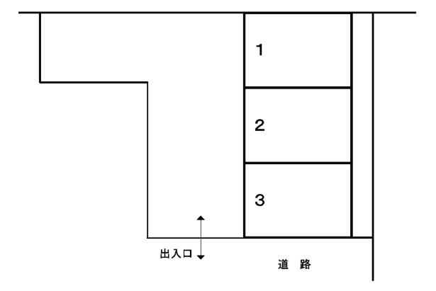 本橋溝沼６丁目駐車場の駐車配置図
