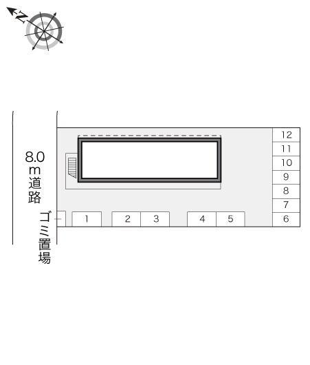 プラシーボ(17257)の駐車配置図