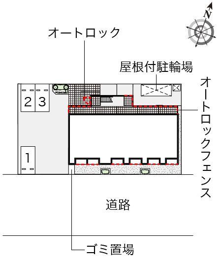 グラードＫ(54738)の駐車配置図
