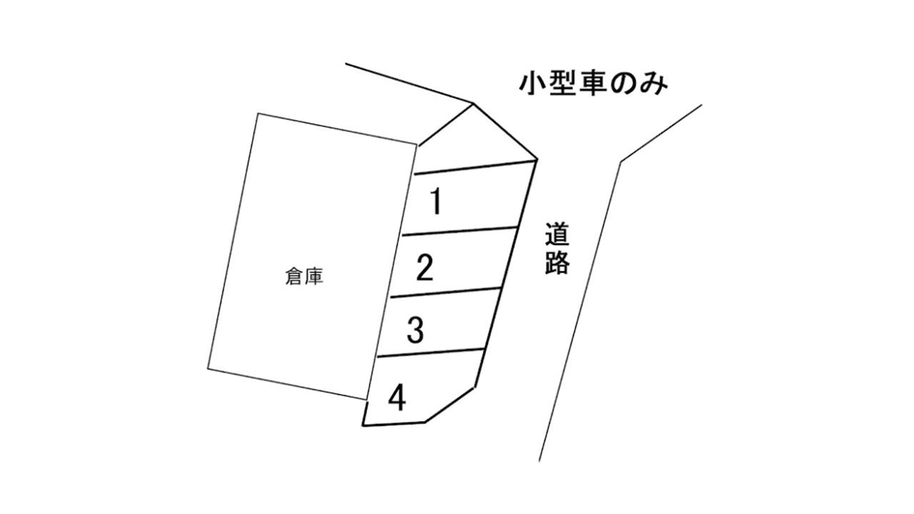 佐久間第五駐車場の駐車配置図