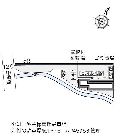 湯田温泉(26885)の駐車配置図