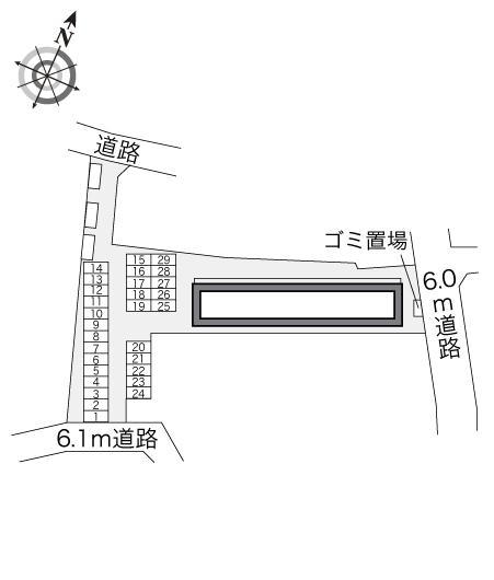 ブランフルール桜台(22239)の駐車配置図