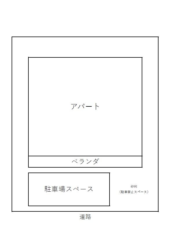 ヨシダハイツ駐車場の駐車配置図