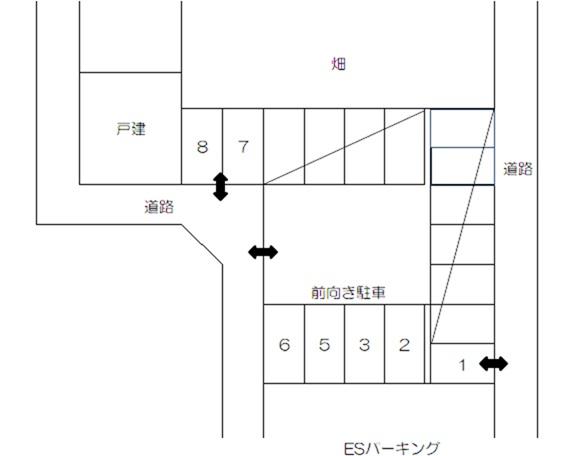 ＥＳパーキングの駐車配置図