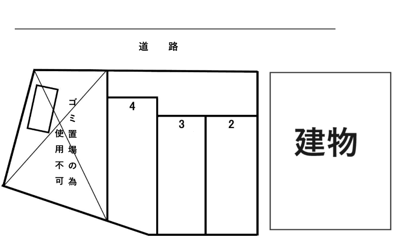 柏Ｅ駐車場の駐車配置図